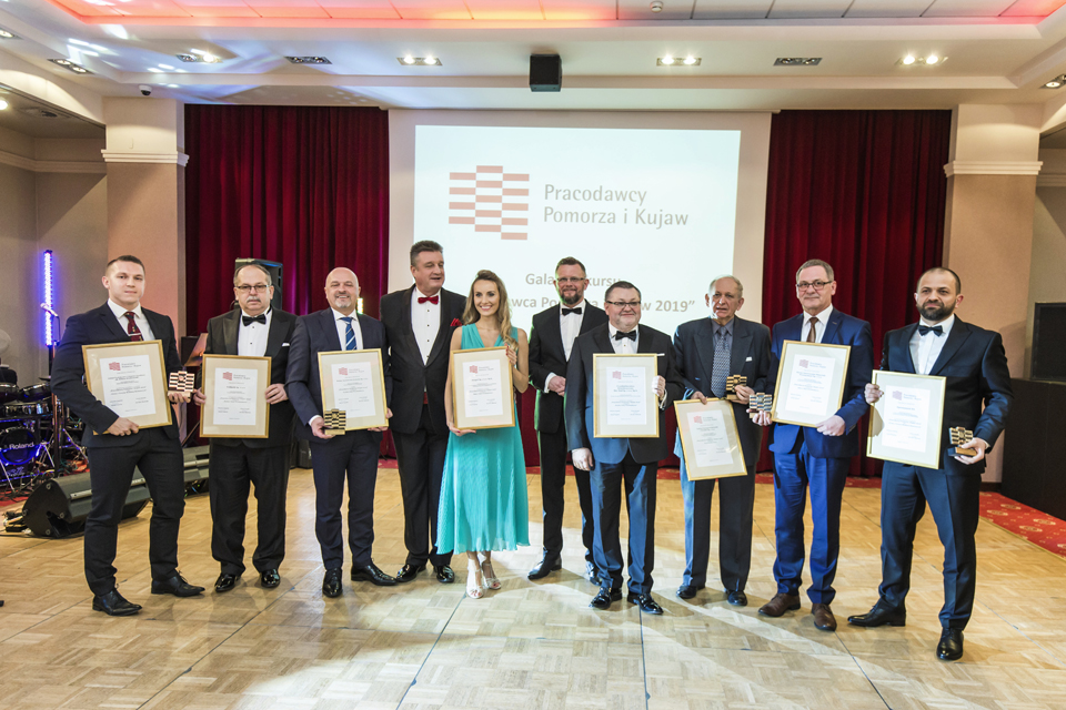 Nagrodziliśmy firmy podczas gali konkursu "Pracodawca Pomorza i Kujaw 2019"